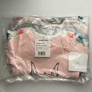 NWT NB Girls Cotton Onesies 5 pack Rosie Pope